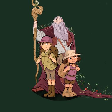 Trevokterne i Trollmannskogen