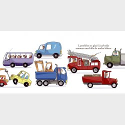 Her kommer lastebilen