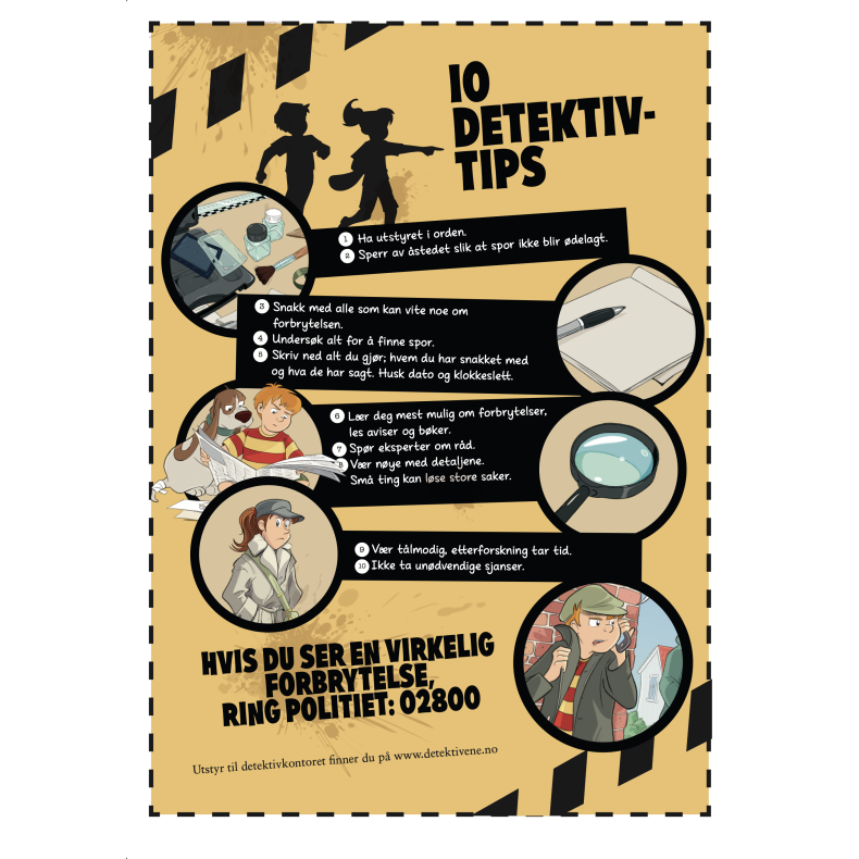 Ti detektivtips-plakat (nedlasting)