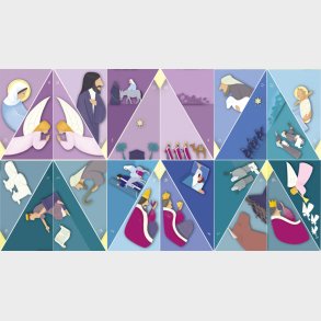 24 wallstickers til Adventskalender