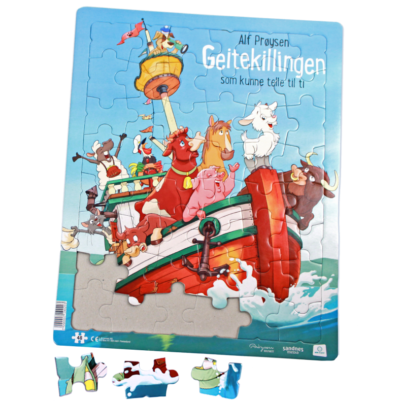 Puslespill - "Geitekillingen som kunne telle til ti"