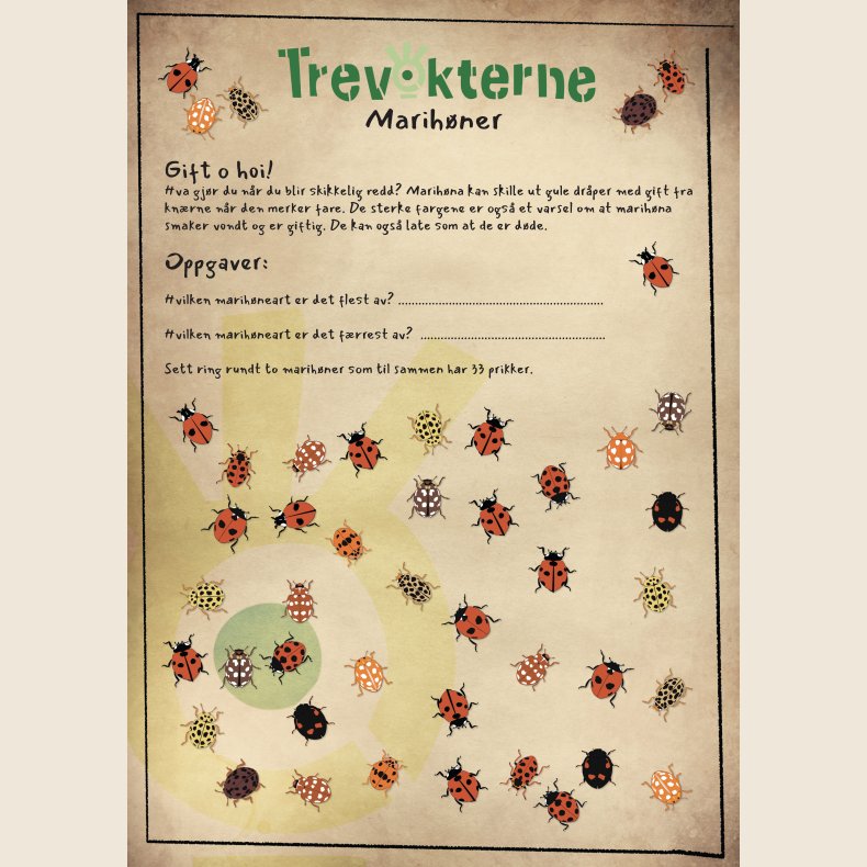 Trevokterne - Marihne-oppgaver (gratis nedlasting)