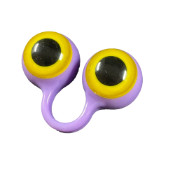 Peepers Puppet - Lilla/gul