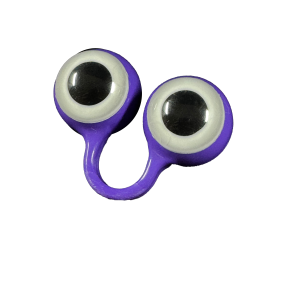 Peepers Puppet - Lilla/hvit