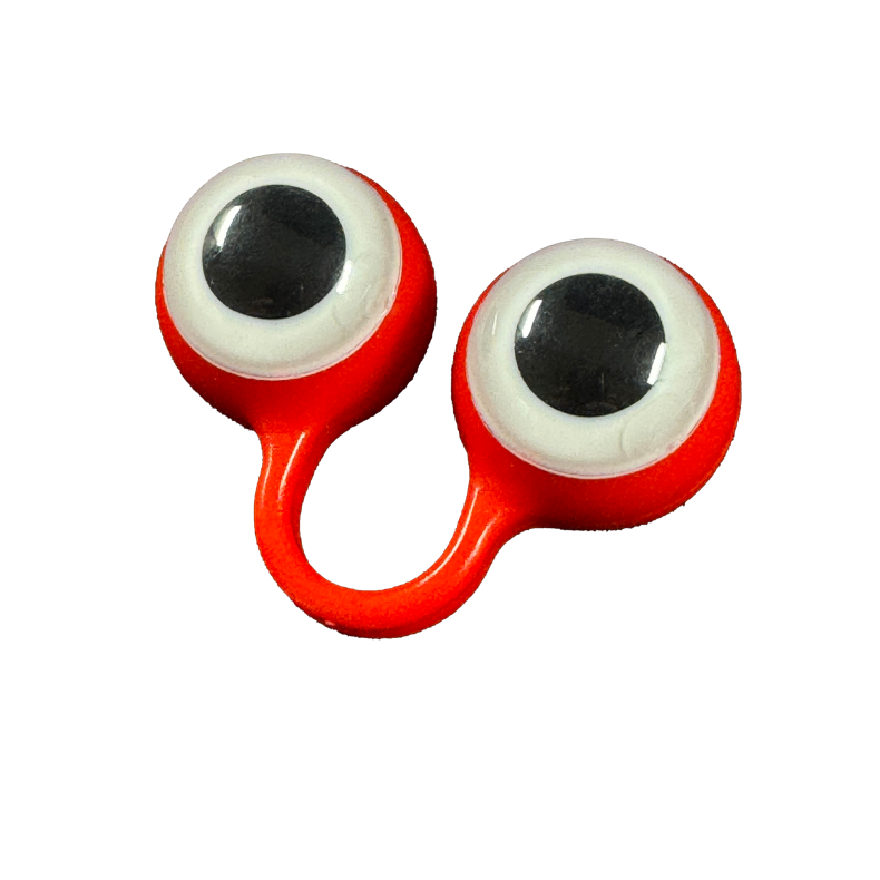 Peepers Puppet - Rd/hvit