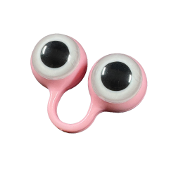 Peepers Puppet - Rosa/hvit