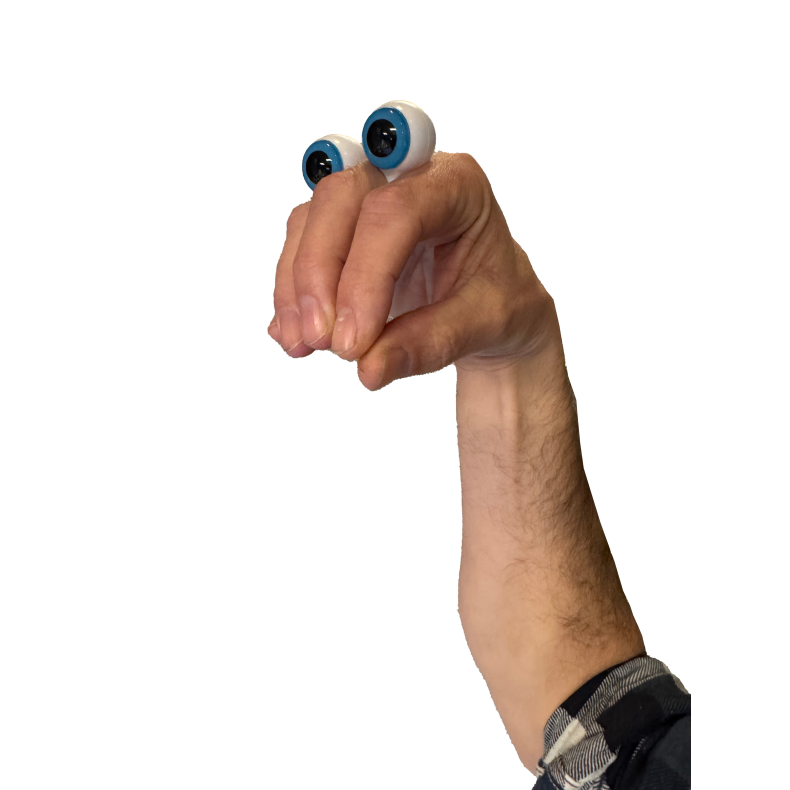 Peepers Puppet - Lilla/hvit