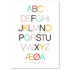 Alfabetet - store bokstaver