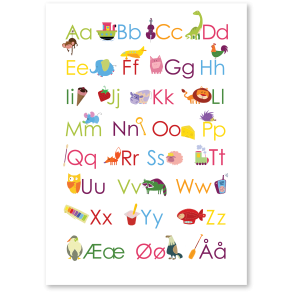 Bokstavene  med illustrasjoner