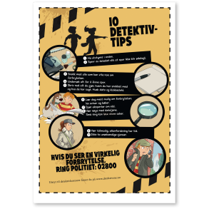 Ti detektivtips-plakat (gratis nedlasting)