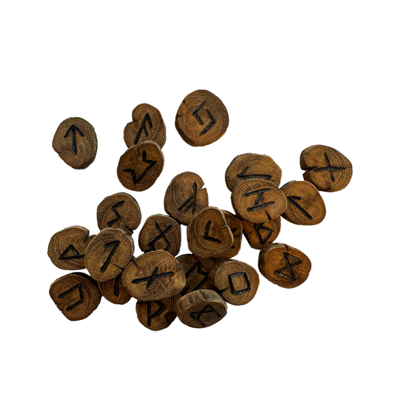 Runebrikker med Futhark (Hndlagde) 