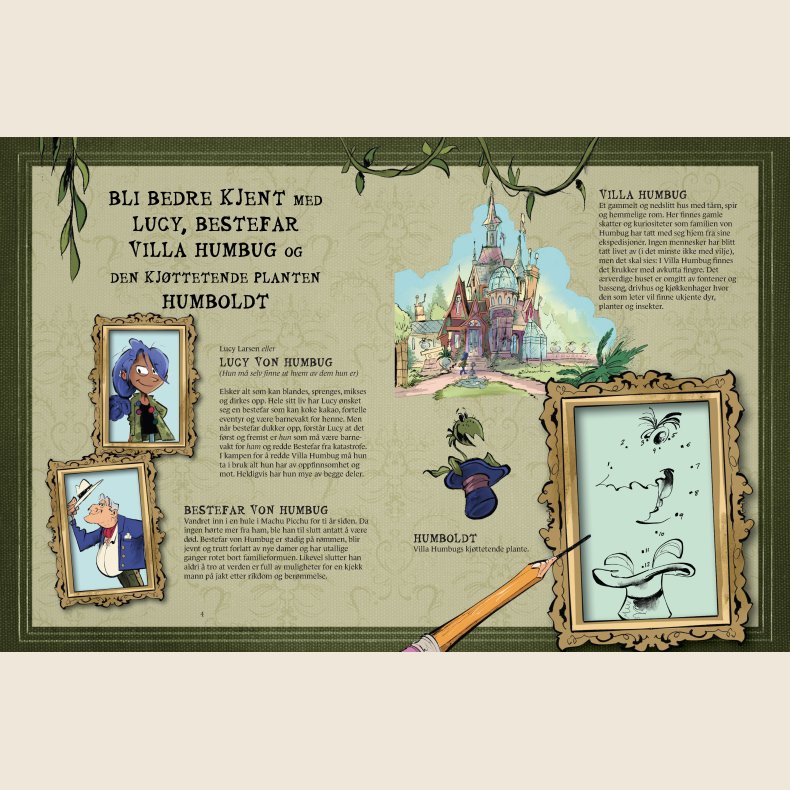 Les, tegn og skriv med Familien von Humbug (gratis nedlasting)